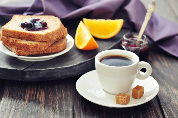 Coffee and toast — Stock Photo, Image