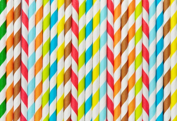Background of Striped drink straws — Stock Photo, Image