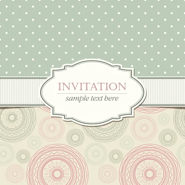 Template of invitation — Stock Vector