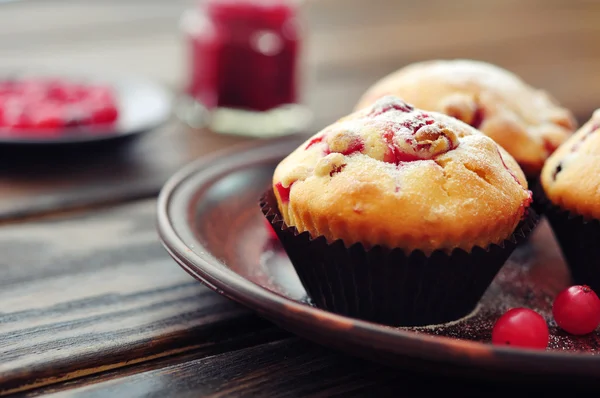 Muffins with cranberry — Stock Photo, Image