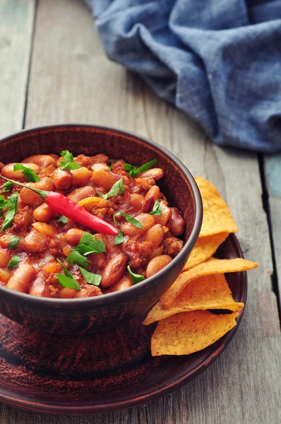 Chili com carne — Fotografia de Stock