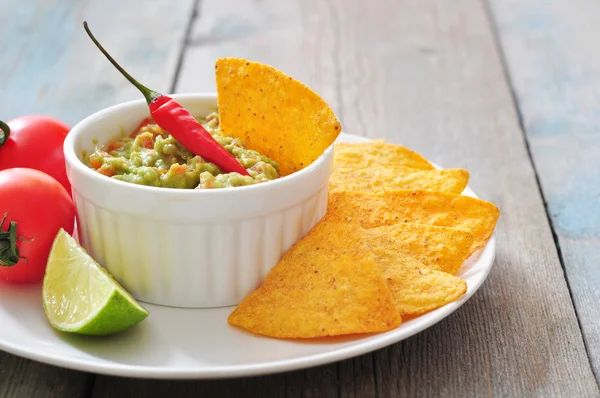 Mexikanische Guacamole-Sauce — Stockfoto