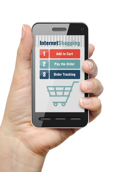 Internet shopping koncept — Stockfoto