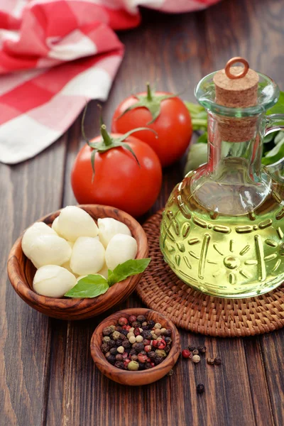 Ingredienser för Capresesallad — Stockfoto