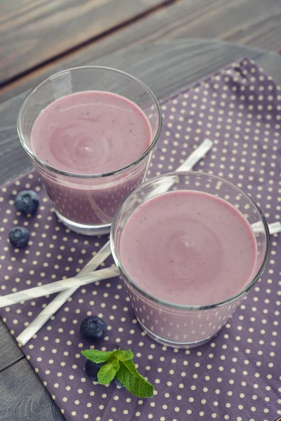 Blueberry smoothie — Stock Photo, Image