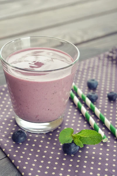 Blaubeer-Smoothie — Stockfoto