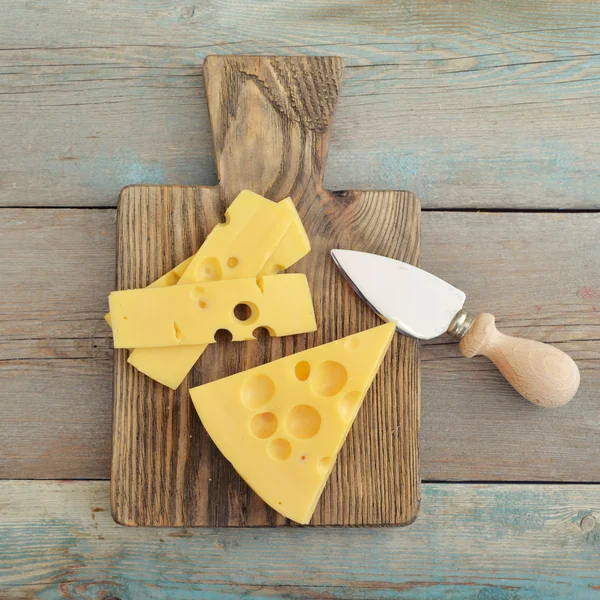 Cheese with big holes — Stock Photo, Image