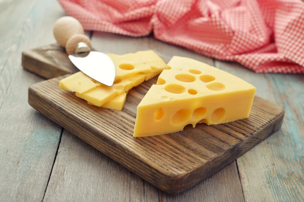 Cheese with big holes — Stock Photo, Image