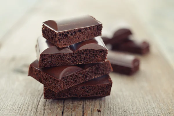 Poreuze chocolade — Stockfoto