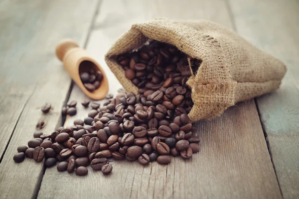 Sack of coffee beans — Stock Photo, Image