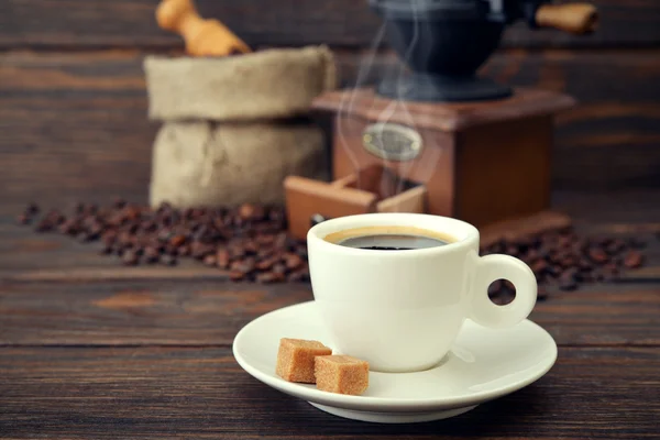 Cup of hot espresso — Stock Photo, Image