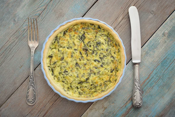 Torta di quiche francese tradizionale — Foto Stock