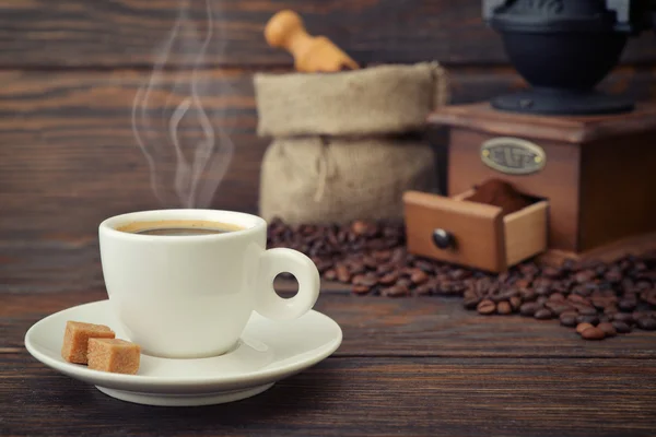 Cup of hot espresso — Stock Photo, Image