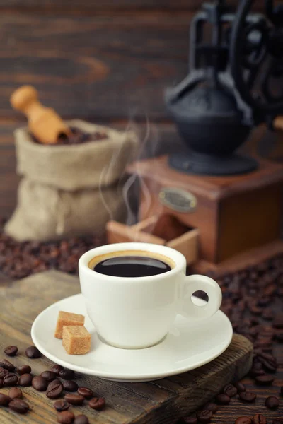 Tasse heißen Espresso — Stockfoto