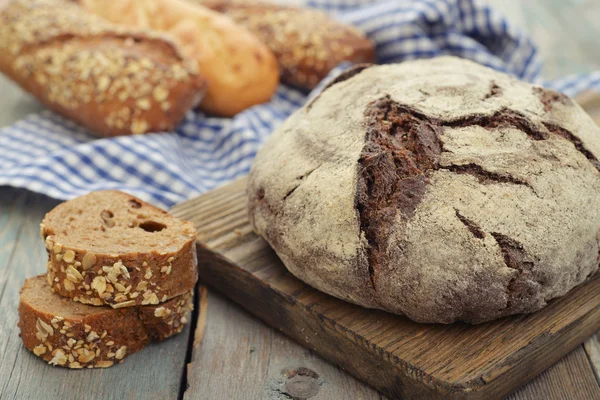 Rye round bread — Stock Photo, Image