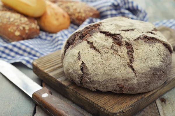 Rye round bread — Stock Photo, Image