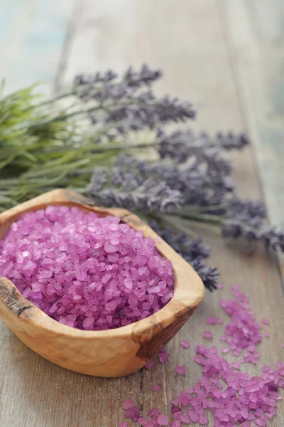 Lavendel met zeezout — Stockfoto