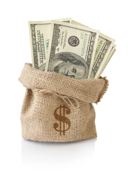 Money in the sack — Stock Photo, Image