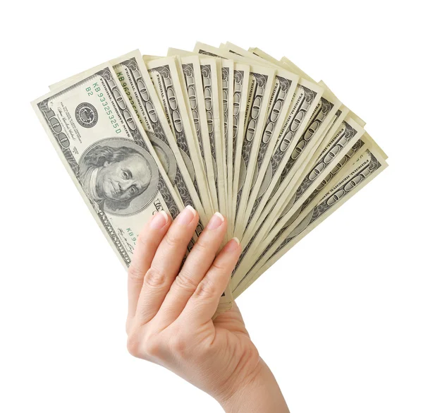 Hand with money — Stock Photo, Image