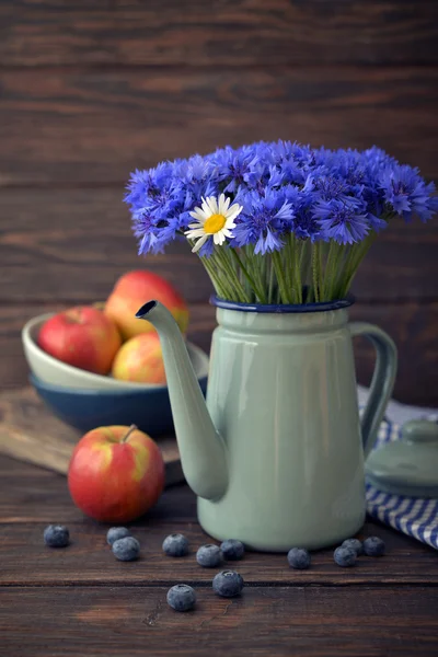 Bleuets à la camomille — Photo