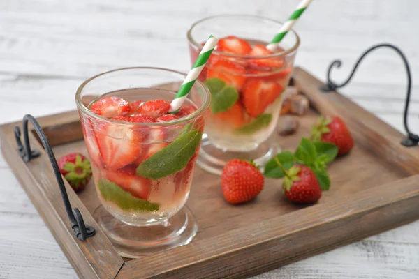 Jordgubbe Mojito — Stockfoto