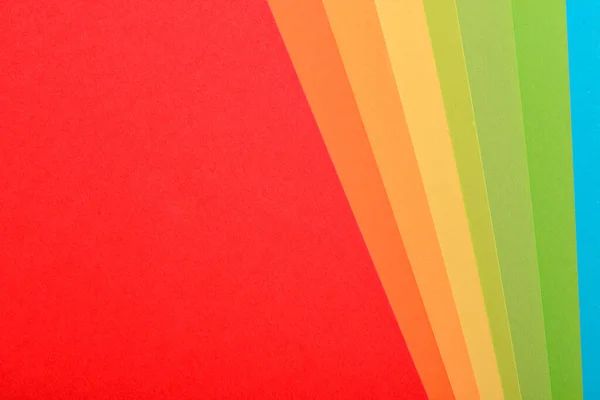 Abstraktes Geometrisches Papier Hintergrund Mit Regenbogenfarben — Stockfoto