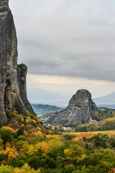 Die Meteora Klöster Griechenland Kalambaka Unesco Weltkulturerbe Bunte Herbstlandschaft — Stockfoto