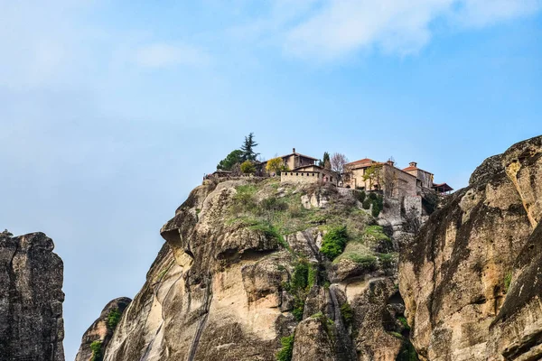 Monasteri Meteora Grecia Kalambaka Patrimonio Mondiale Unesco Paesaggio Autunnale Colorato — Foto Stock