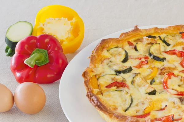 Quiche vegetal — Foto de Stock