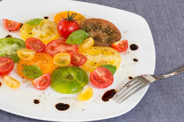 Bunter Tomatensalat — Stockfoto