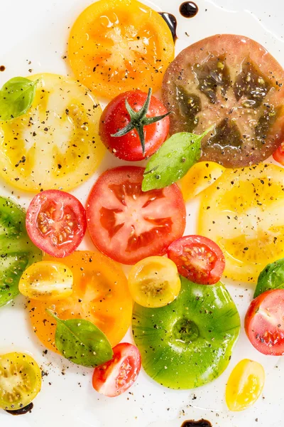 다채로운 토마토 배경 — 스톡 사진