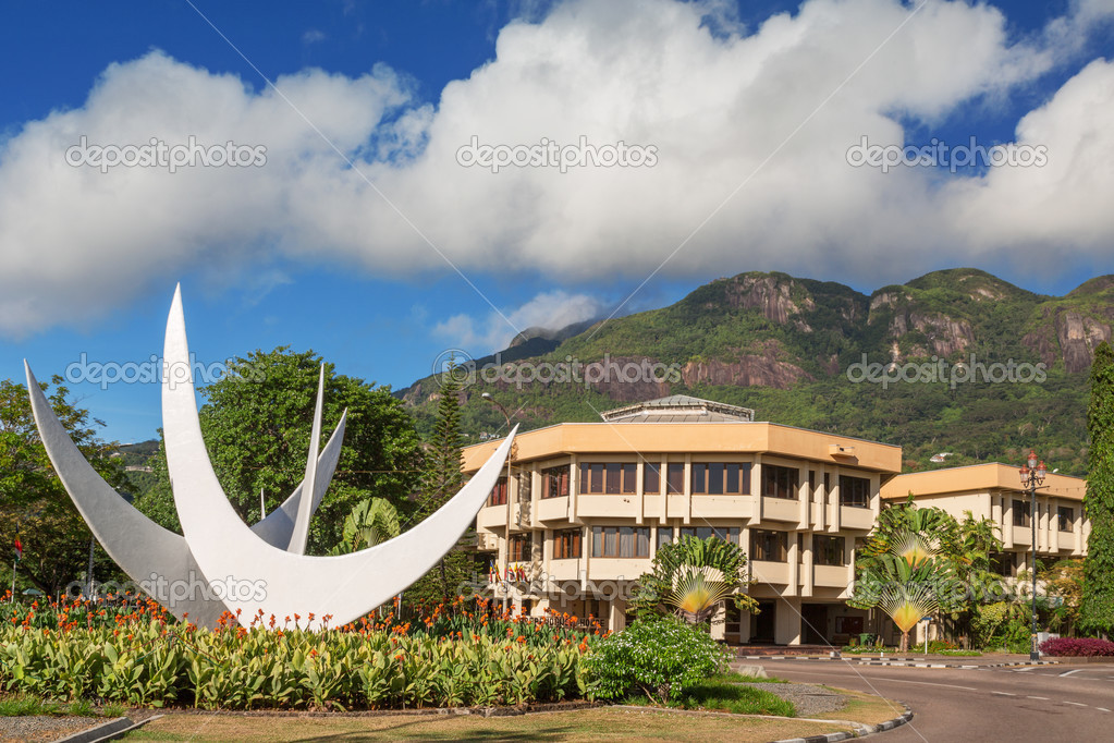 Bicentennial Monument, Victoria Seychelles, Seychelles Stock Photo by