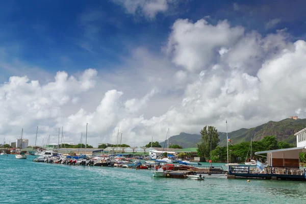 Marina charter, victoria, mahe, Seyşel Adaları — Stok fotoğraf