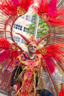 Victoria, Seyşeller - 26 Nisan 2014: karnaval stajyer,