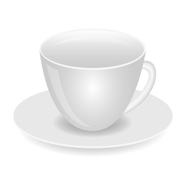 White cup vector