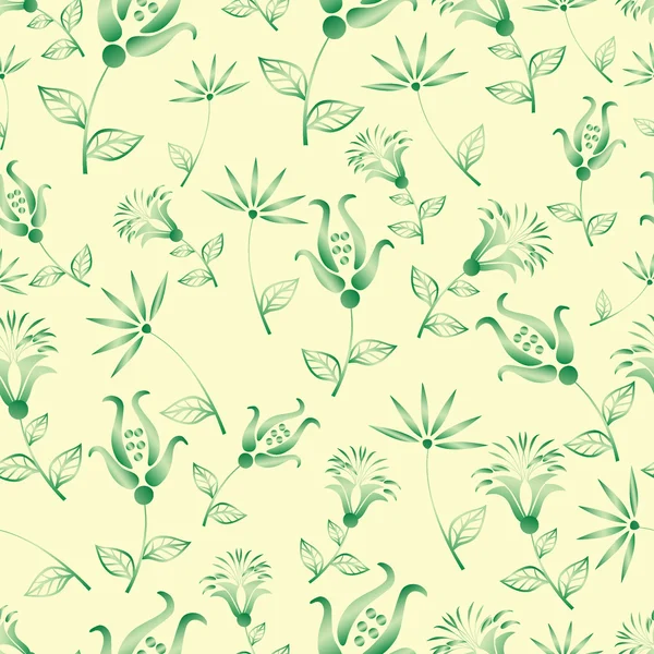 Naadloze abstracte bloem patroon vector achtergrond — Stockvector