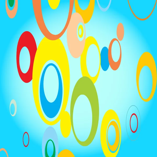 Vector abstract background from color circles — Stock Vector