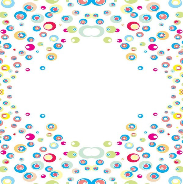 Fond abstrait vectoriel des cercles de couleur — Image vectorielle