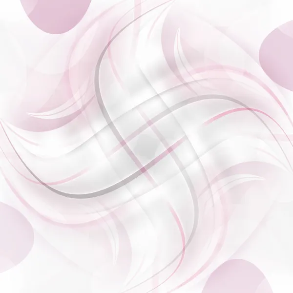 Abstract vector achtergrond roze krullen — Stockvector