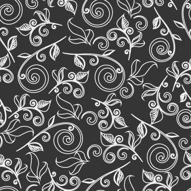 Dikişsiz çiçek desen vektör arka plan soyut. gerekirse renkleri kolayca değiştirmek mümkündür.