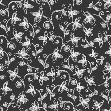 Dikişsiz çiçek desen vektör arka plan soyut. gerekirse renkleri kolayca değiştirmek mümkündür.