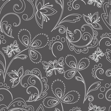 Dikişsiz çiçek desen vektör arka plan soyut. gerekirse renkleri kolayca değiştirmek mümkündür.