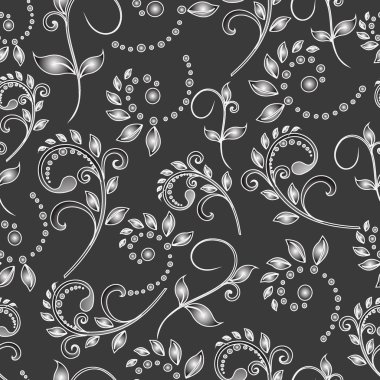 Dikişsiz çiçek desen vektör arka plan soyut. gerekirse renkleri kolayca değiştirmek mümkündür.