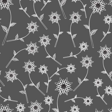 Dikişsiz çiçek desen vektör arka plan soyut. gerekirse renkleri kolayca değiştirmek mümkündür.