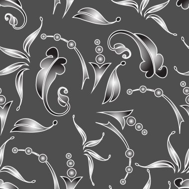 Dikişsiz çiçek desen vektör arka plan soyut. gerekirse renkleri kolayca değiştirmek mümkündür.