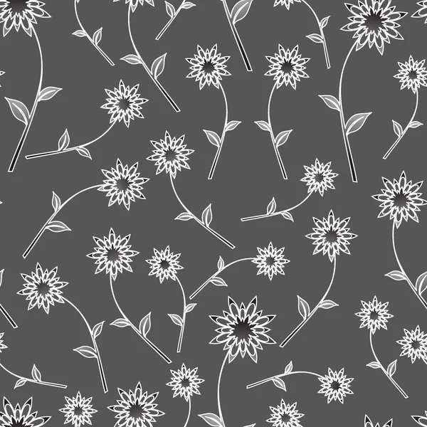 Sömlös blommor abstrakt mönster vektor bakgrund. vid behov är det möjligt att enkelt ändra färger. — Stock vektor