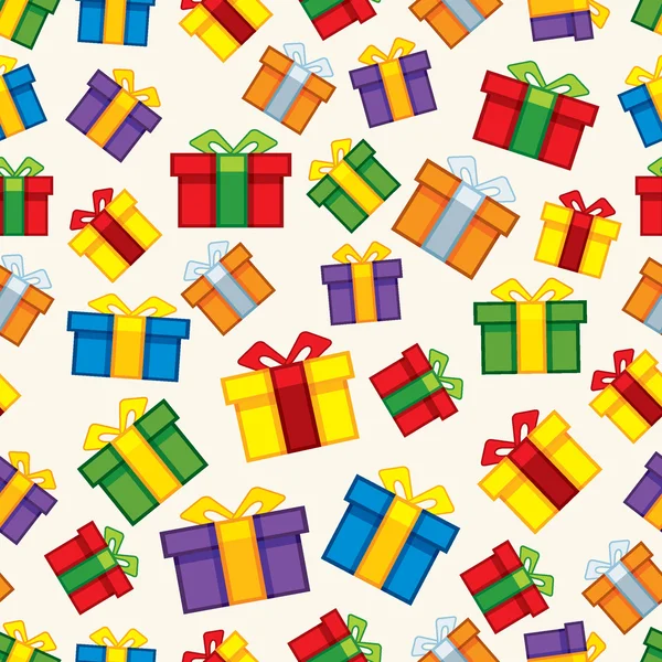 Της Πρωτοχρονιάς χριστουγεννιάτικο δώρο μοτίβο — Διανυσματικό Αρχείο