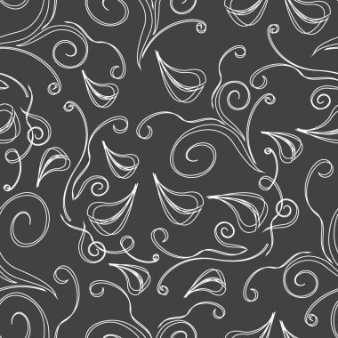 Dikişsiz çiçek desen vektör soyut. gerekirse renkleri kolayca değiştirmek mümkündür.