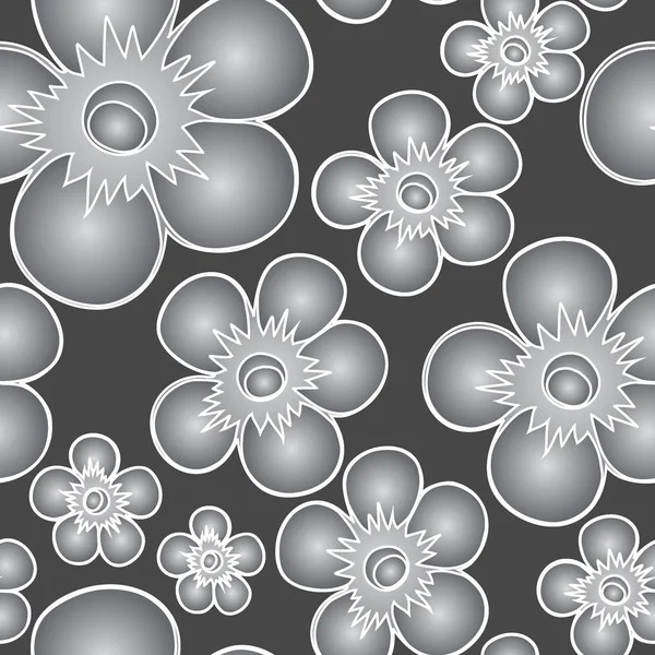 Naadloze bloemen abstract patroon vector. indien nodig is het mogelijk om eenvoudig kleuren wijzigen. — Stockvector