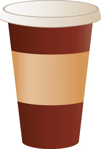 Un vector de taza de café — Vector de stock